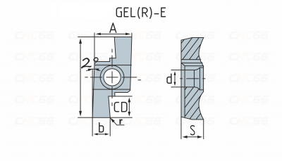 GEL150-E Пластина токарная