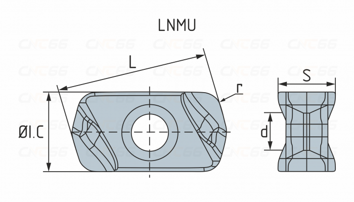 LNMU0303ZER-MJ-CS2325 Пластина фрезерная для стали и нержавеющей стали