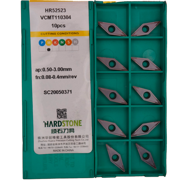 VCMT110304-TM-HR52523 Пластина токарная для нержавеющей стали, получистовая обработка