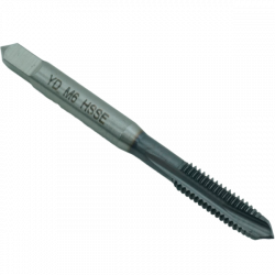 Метчик М6*1 для сквозных отверстий, DIN371, с покрытием TiCN