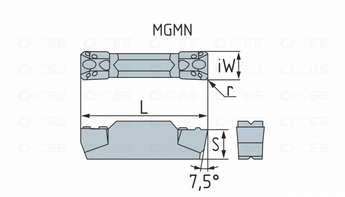 MGMN300-C-WRPD10 Пластина токарная, отрезная