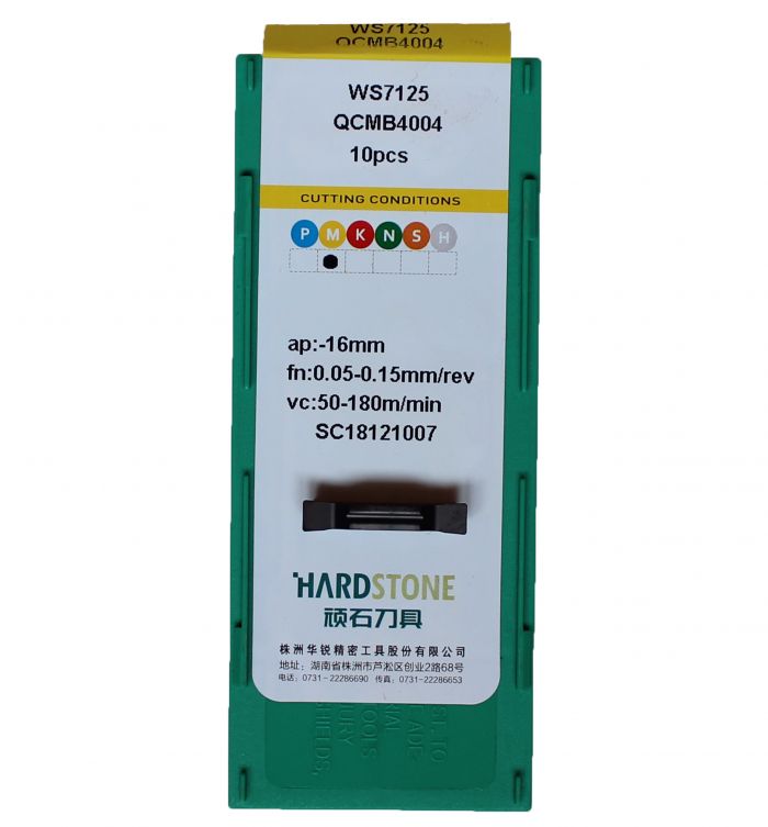 QCMB4004-WS7125 Пластина отрезная, канавочная для нержавеющей стали