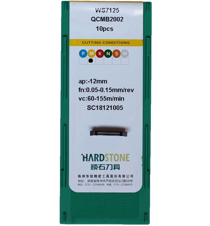 QCMB2002-WS7125 Пластина отрезная, канавочная для нержавеющей стали