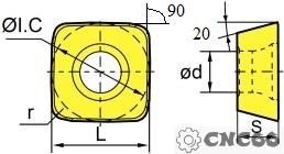 SEET12T3-GM HR52522B Пластина фрезерная