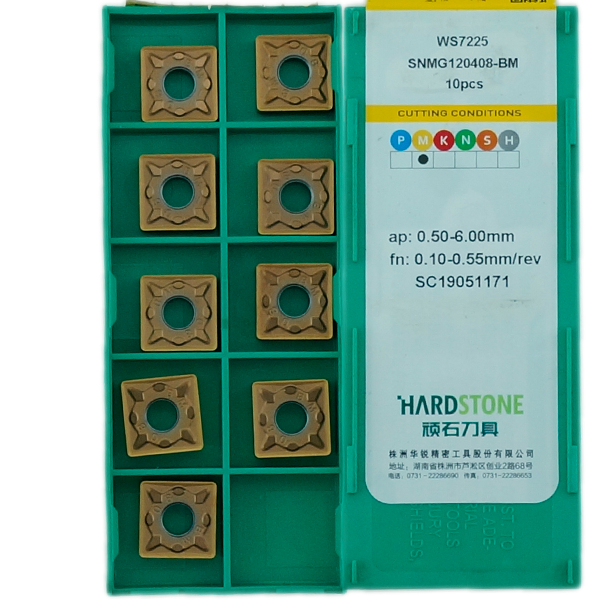 SNMG120408-BM-WS7225 Пластина токарная для нержавеющей стали, получистовая обработка