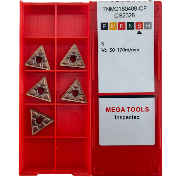 TNMG160408-CF-CS2328  Пластина токарная для стали и нержавеющей стали MEGA
