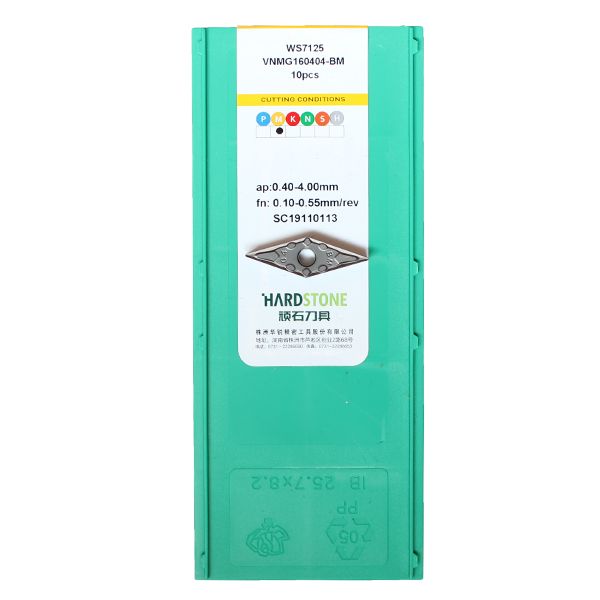 VNMG160404-BM-WS7125 Пластина токарная для нержавеющей стали, получистовая обработка