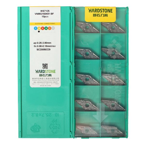 VNMG160408-BF-WS7125 Пластина токарная для нержавеющей стали, чистовая обработка