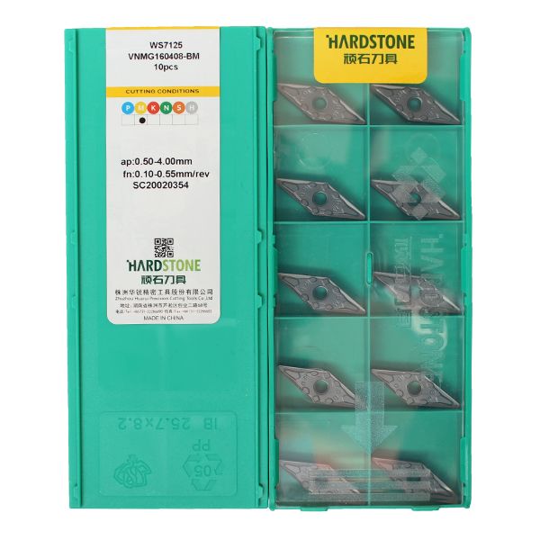 VNMG160408-BM-WS7125 Пластина токарная для нержавеющей стали, получистовая обработка