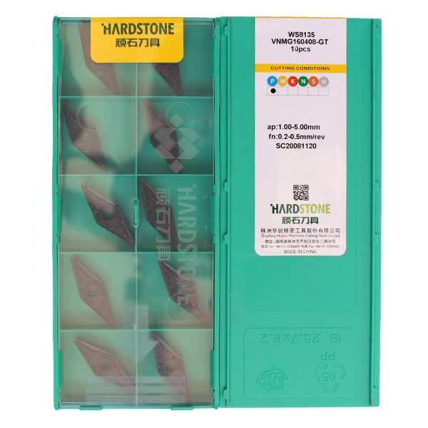 VNMG160408-GT-WS8135 Пластина токарная для стали, получистовая обработка