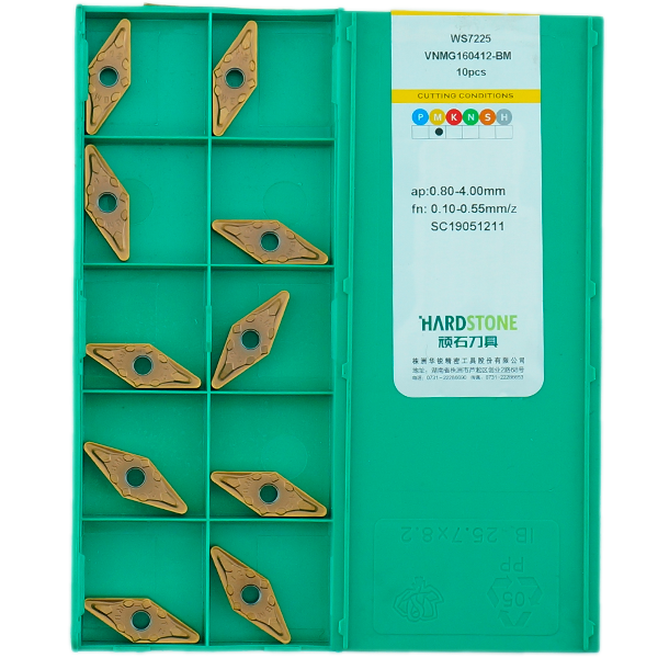 VNMG160412-BM-WS7225 Пластина токарная для нержавеющей стали, получистовая обработка
