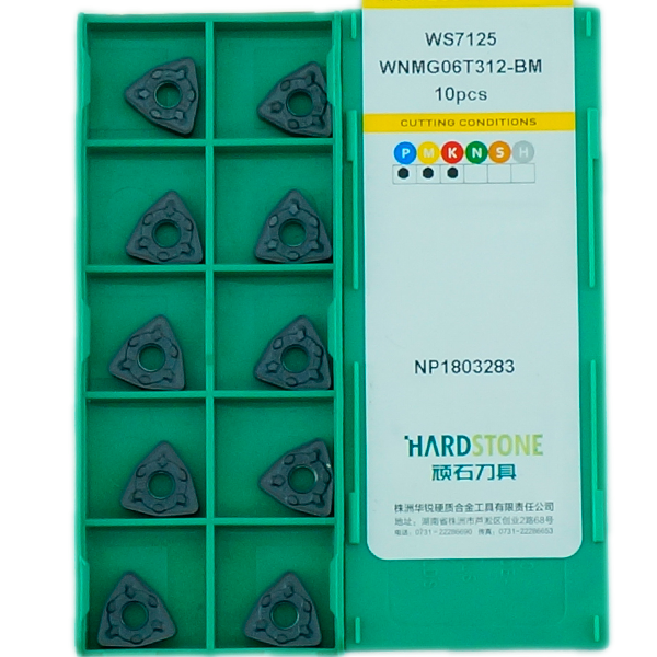 WNMG06T312-BM-WS7125 Пластина токарная для нержавеющей стали, получистовая обработка