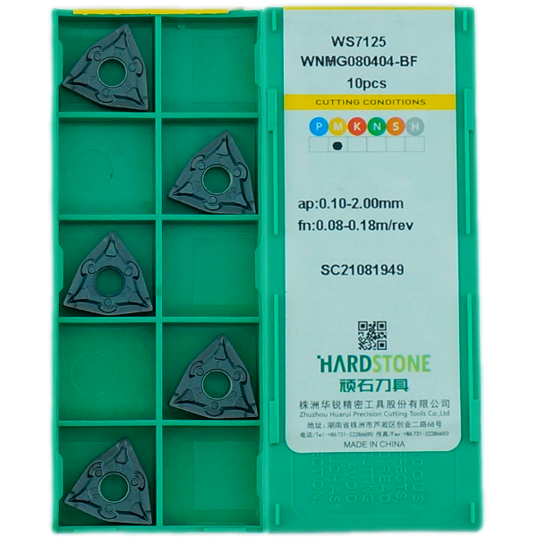 WNMG080404-BF-WS7125 Пластина токарная для нержавеющей стали, чистовая обработка