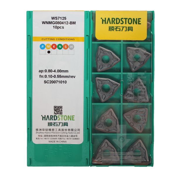 WNMG080412-BM-WS7125 Пластина токарная для нержавеющей стали, получистовая обработка