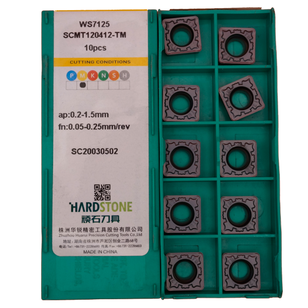 SCMT120412-TM-WS7125 Пластина токарная для нержавеющей стали, черновая обработка