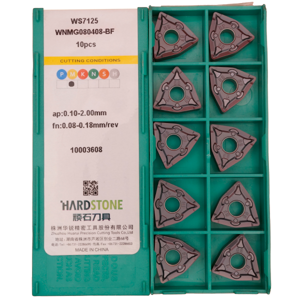 WNMG080408-BF-WS7125 Пластина токарная для нержавеющей стали, чистовая обработка