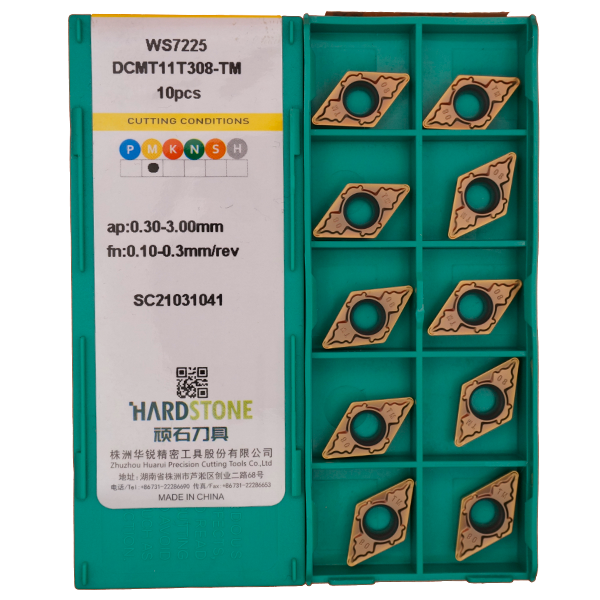 DCMT11T308-TM-WS7225 Пластина токарная для нержавеющей стали, получистовая обработка