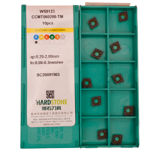 CCMT060208-TM-WS8125 Пластина токарная для стали, получистовая обработка